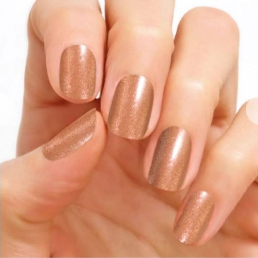 *Retired* Color Street: Penny Lane | Copper Metallic Gold Shimmer Party Peach - Picture 13 of 15